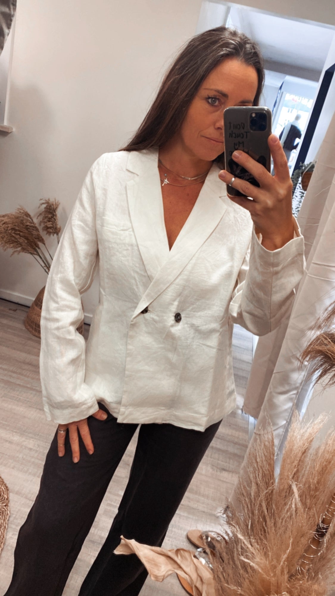 Lennon Blazer Bone White