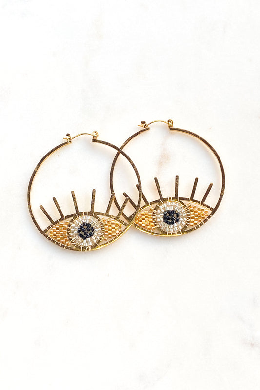 Oorring Golden Eye Milë Mila