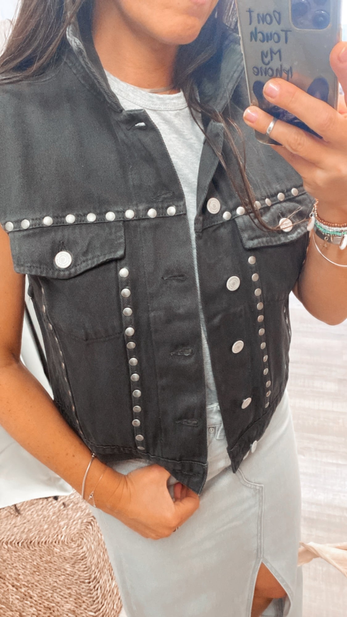 Lucy Gilet Washed Nero