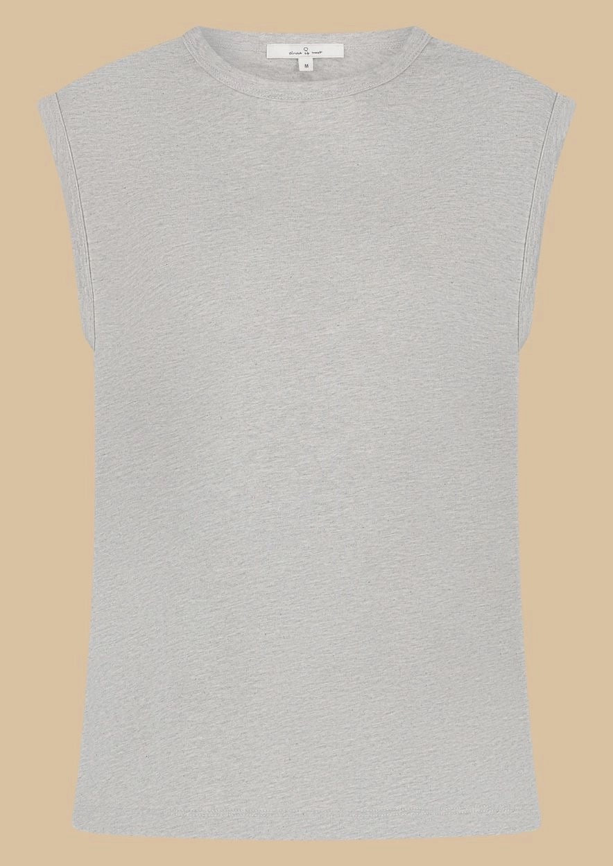 Laila Top Grey Melange