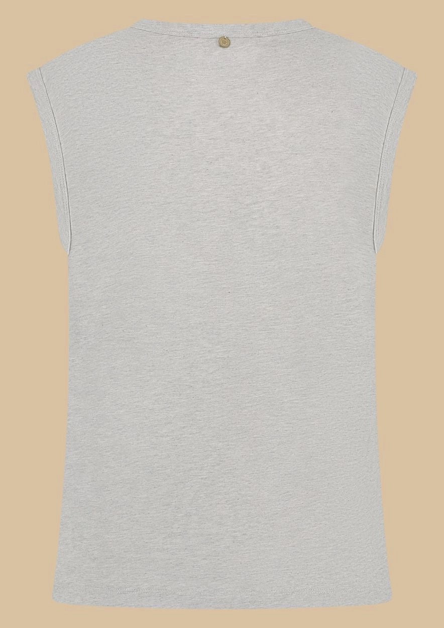 Laila Top Grey Melange