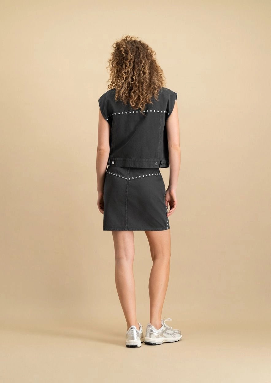 Coco Skirt Washed Nero