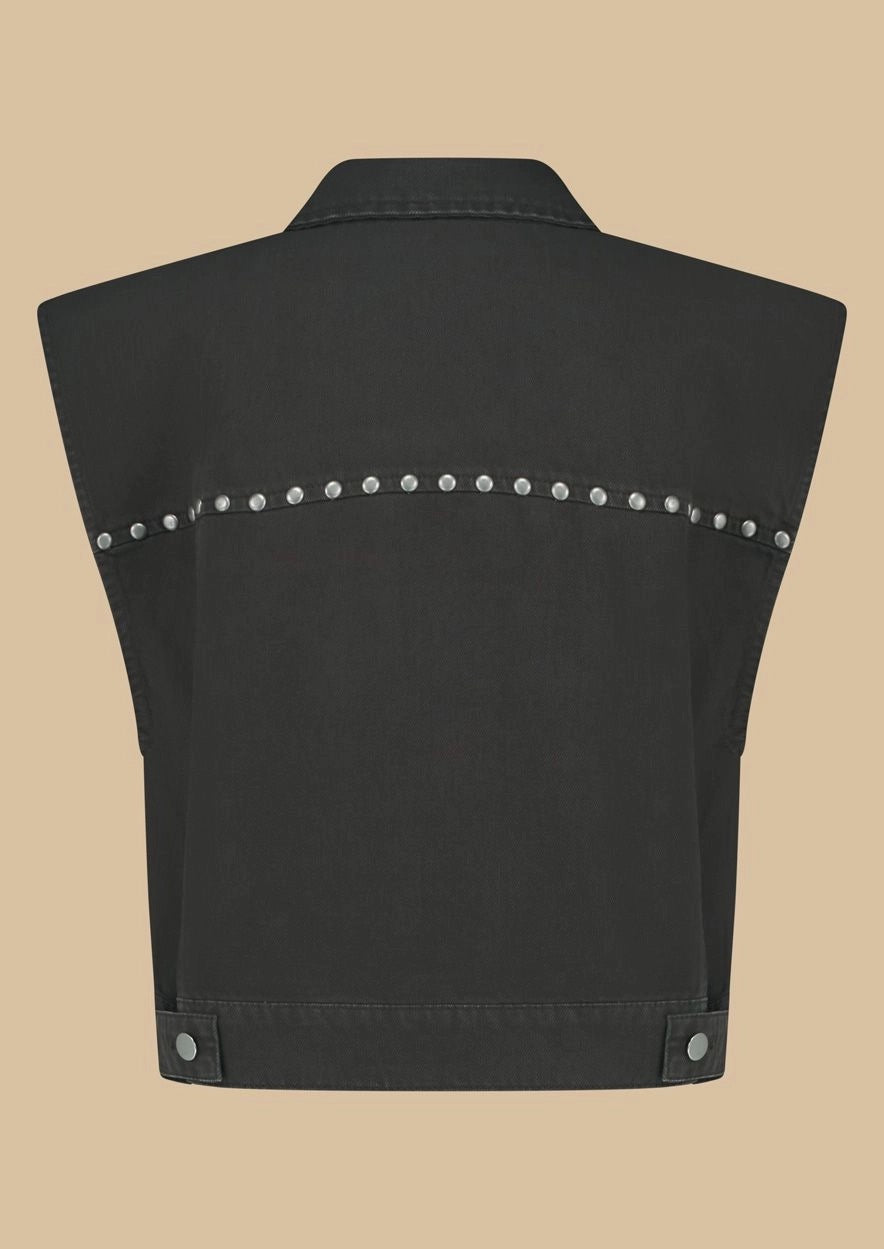 Lucy Gilet Washed Nero