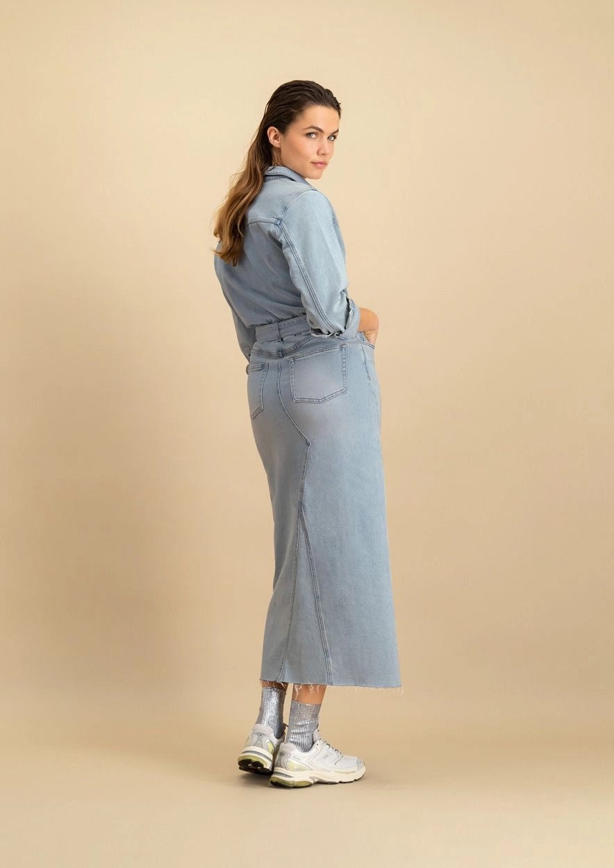 Bella Denim Dress Parisian Blue