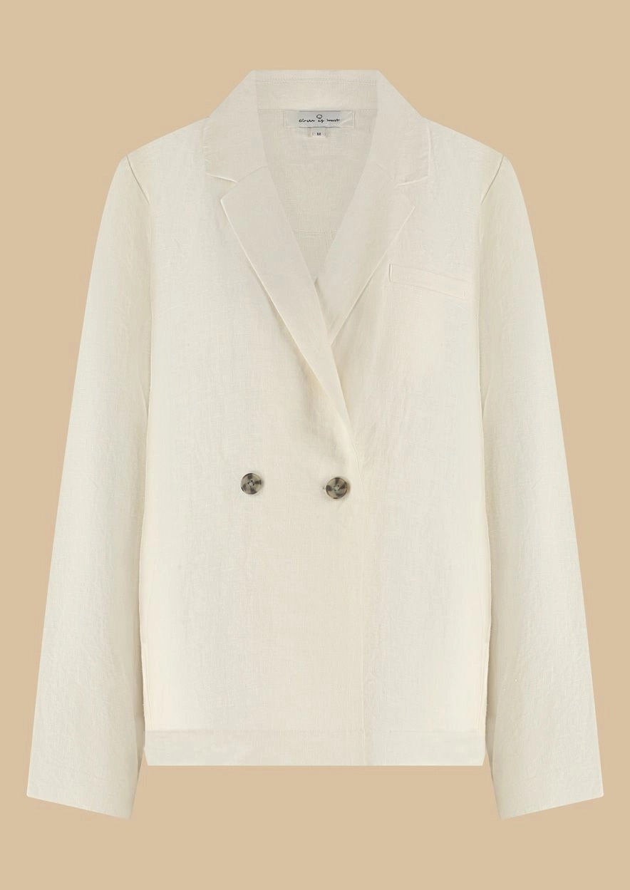 Lennon Blazer Bone White