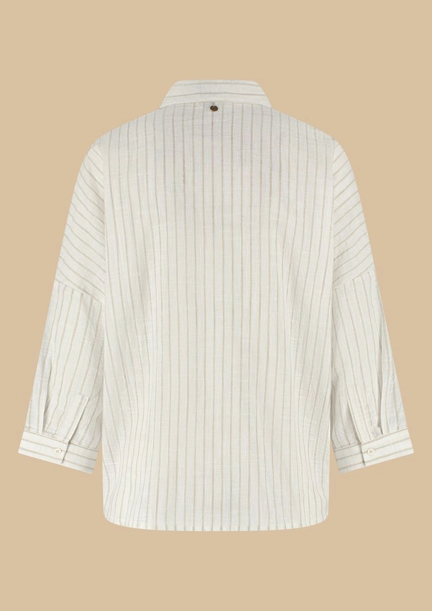 Rory Blouse Natural Stripe