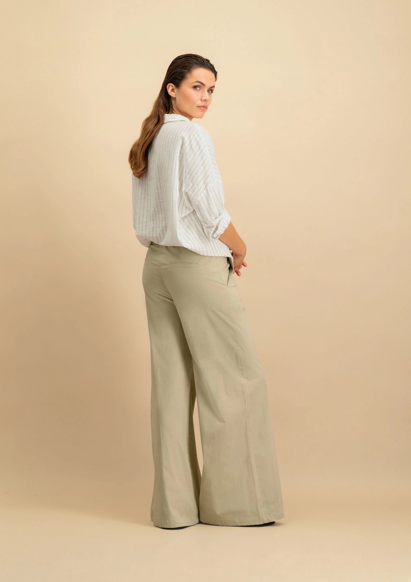 Rory Blouse Natural Stripe