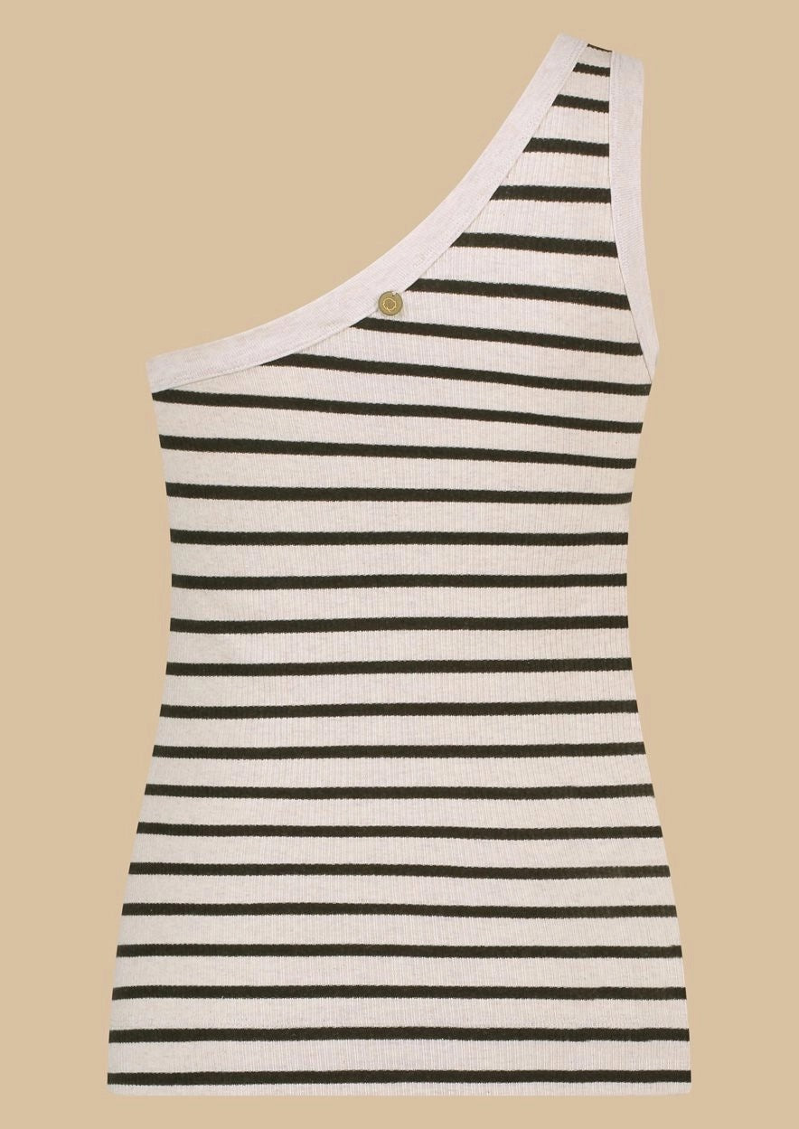 Blake Top Nero Stripe