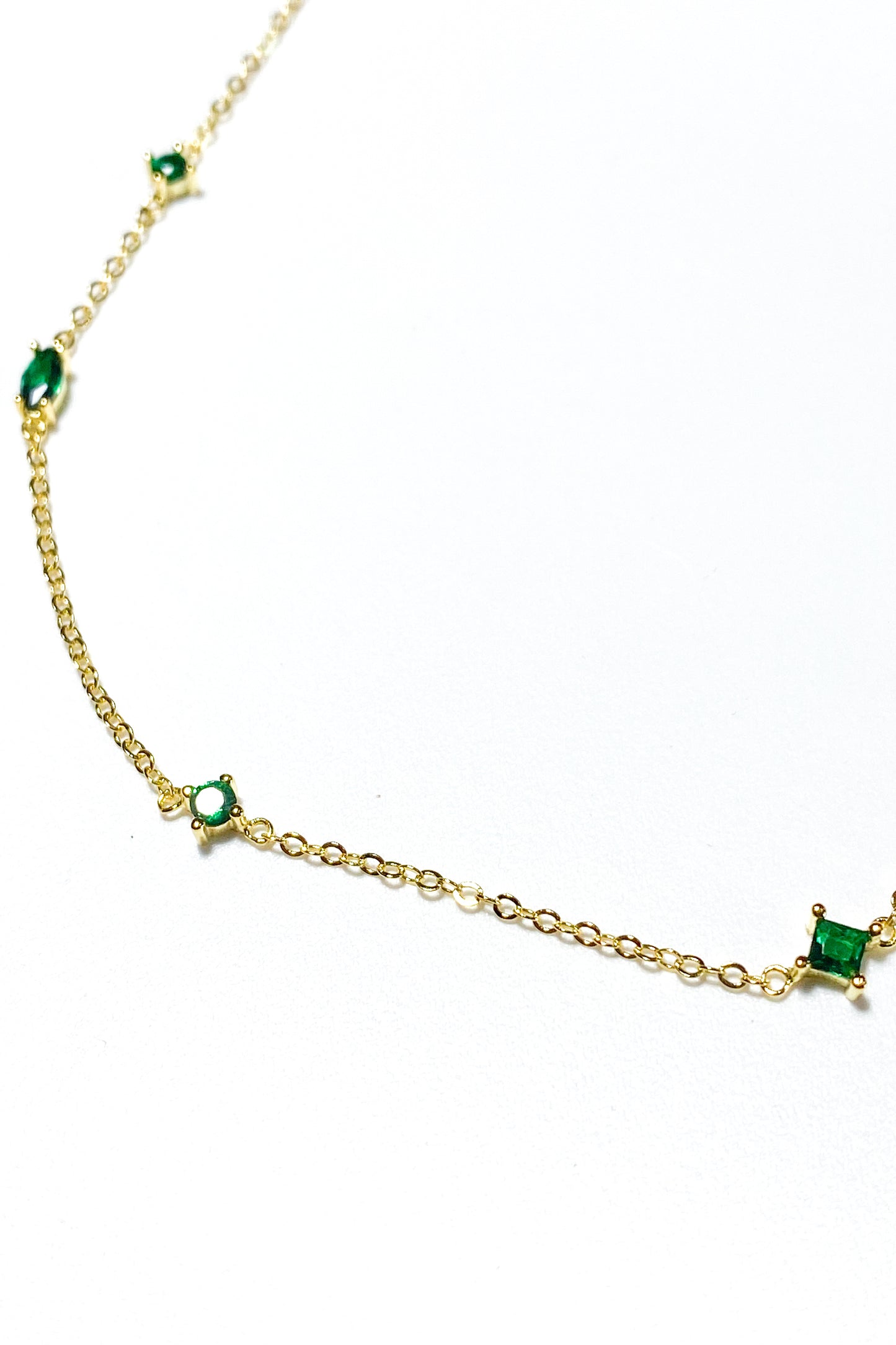 Ketting Multi Stone Groen
