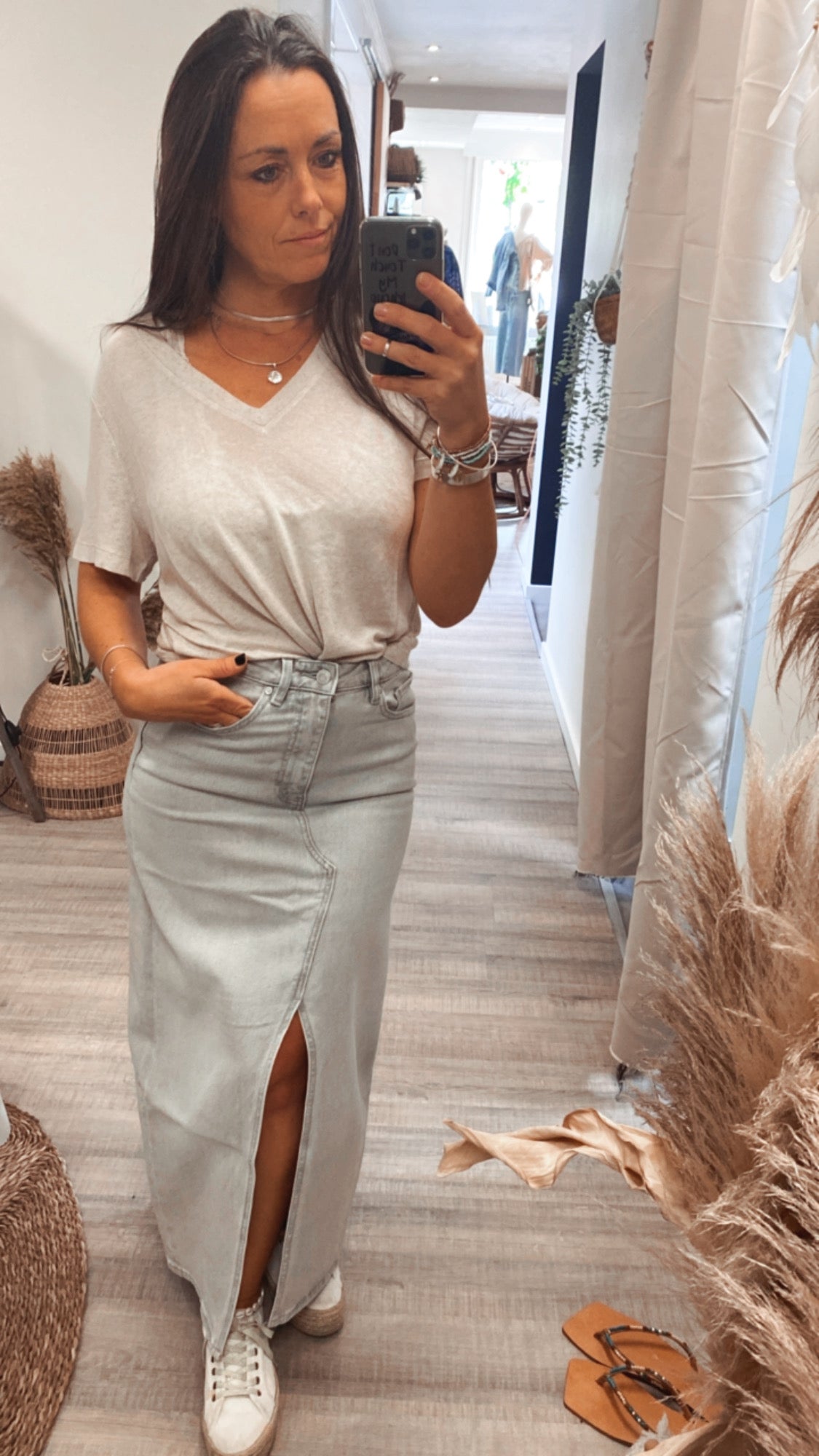 Mila Tee Natural Melange