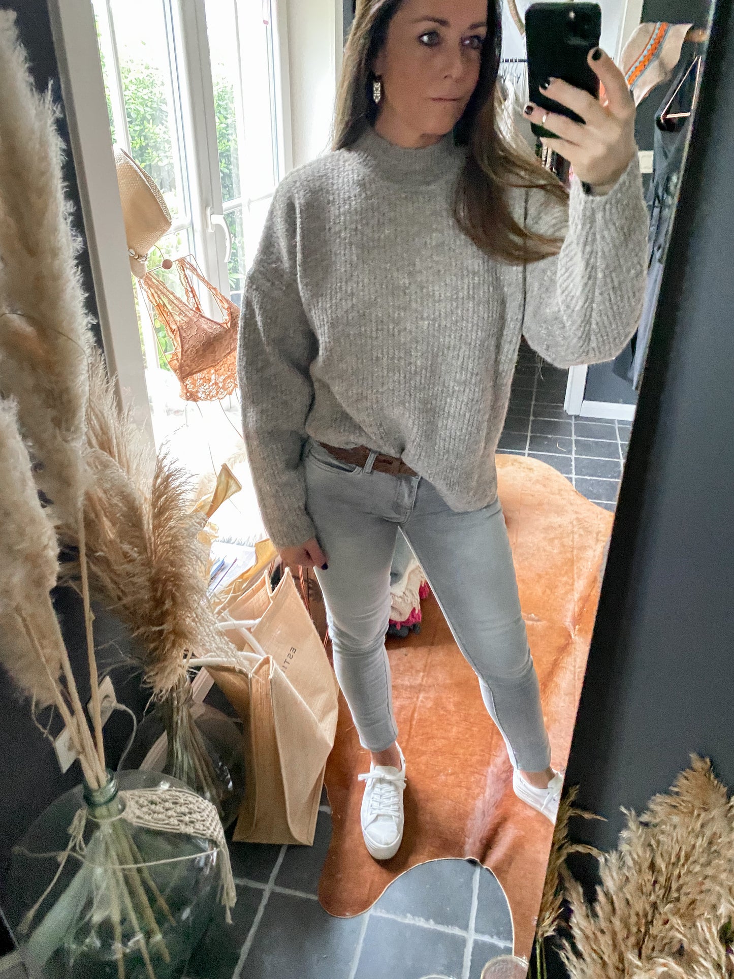 LIVIA Knit Flint Grey Melange