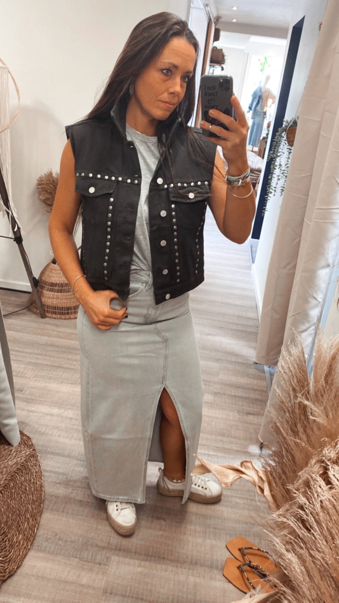 Lucy Gilet Washed Nero