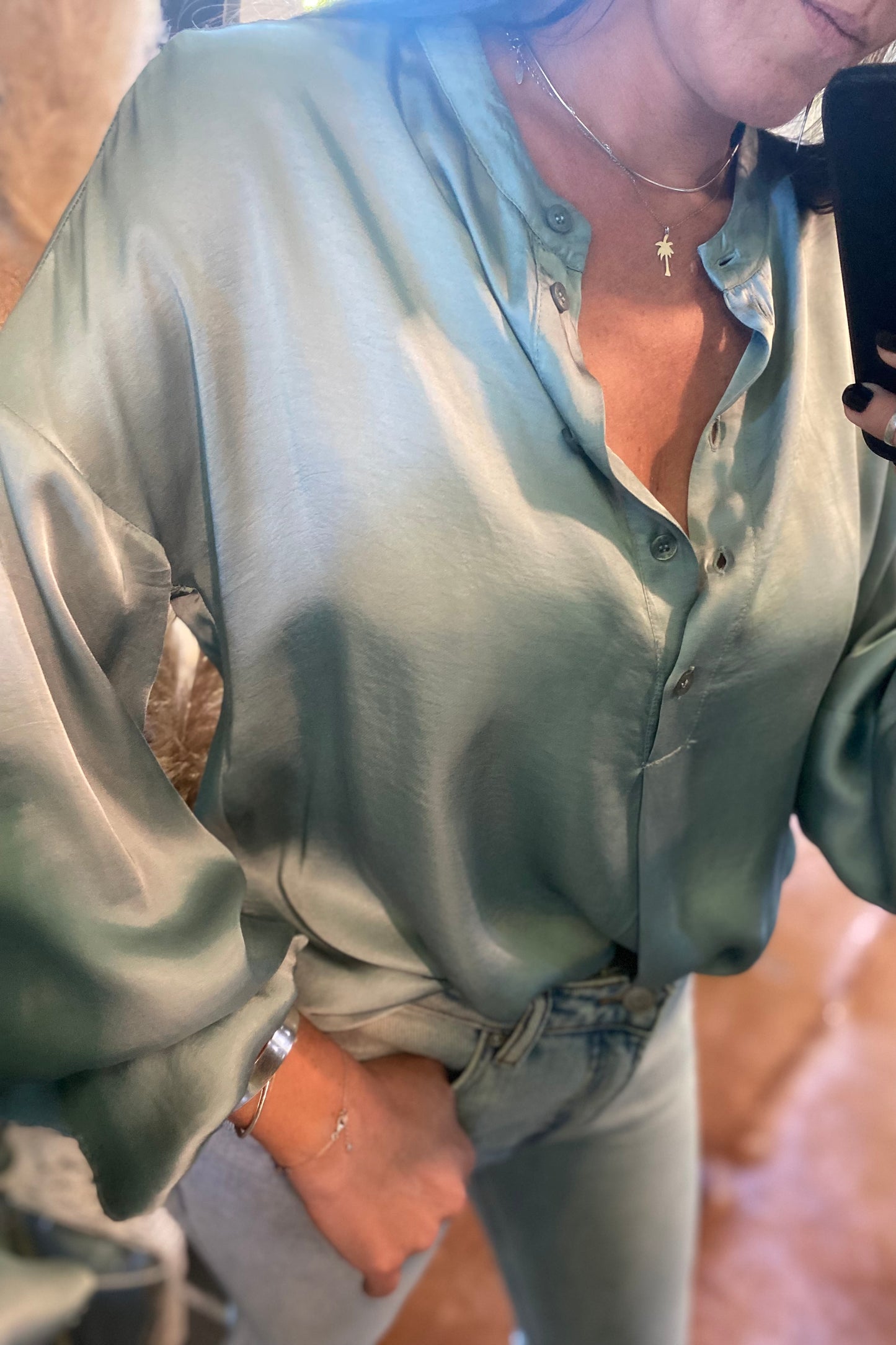 CAMICA Satin Blouse