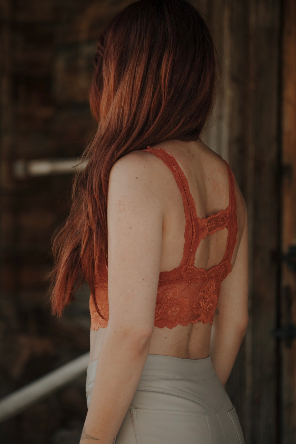 LOUYA Bralette -Terracotta Red -