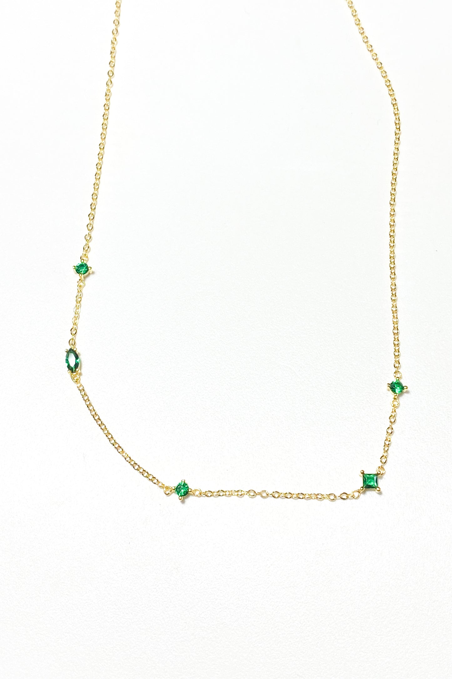 Ketting Multi Stone Groen
