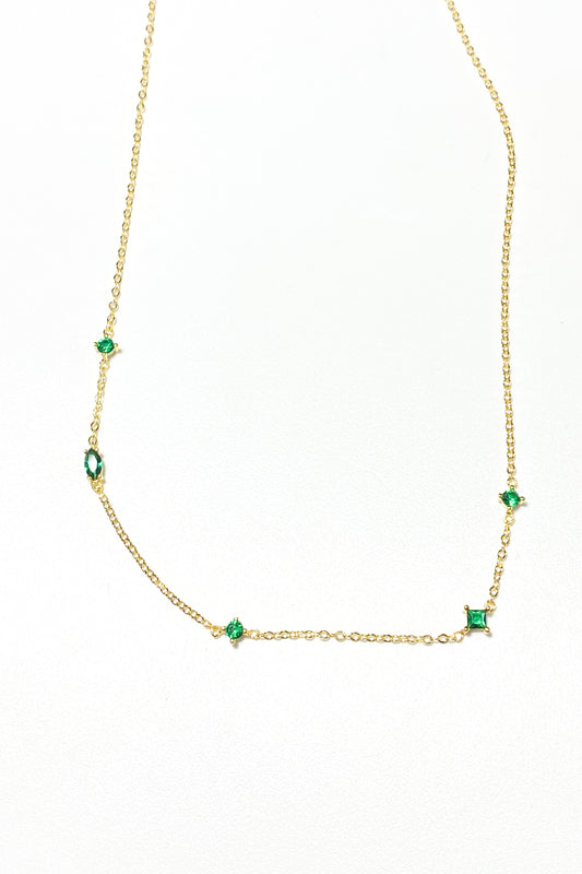 Ketting Multi Stone Groen