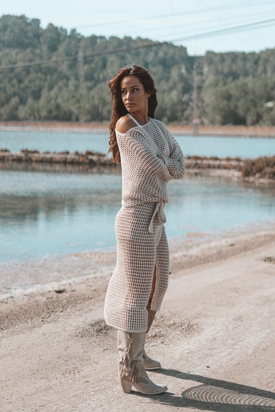 Ada Knitted Wrap Skirt