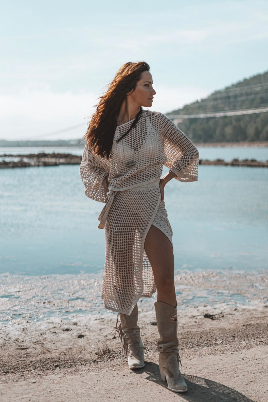 Ada Knitted Wrap Skirt