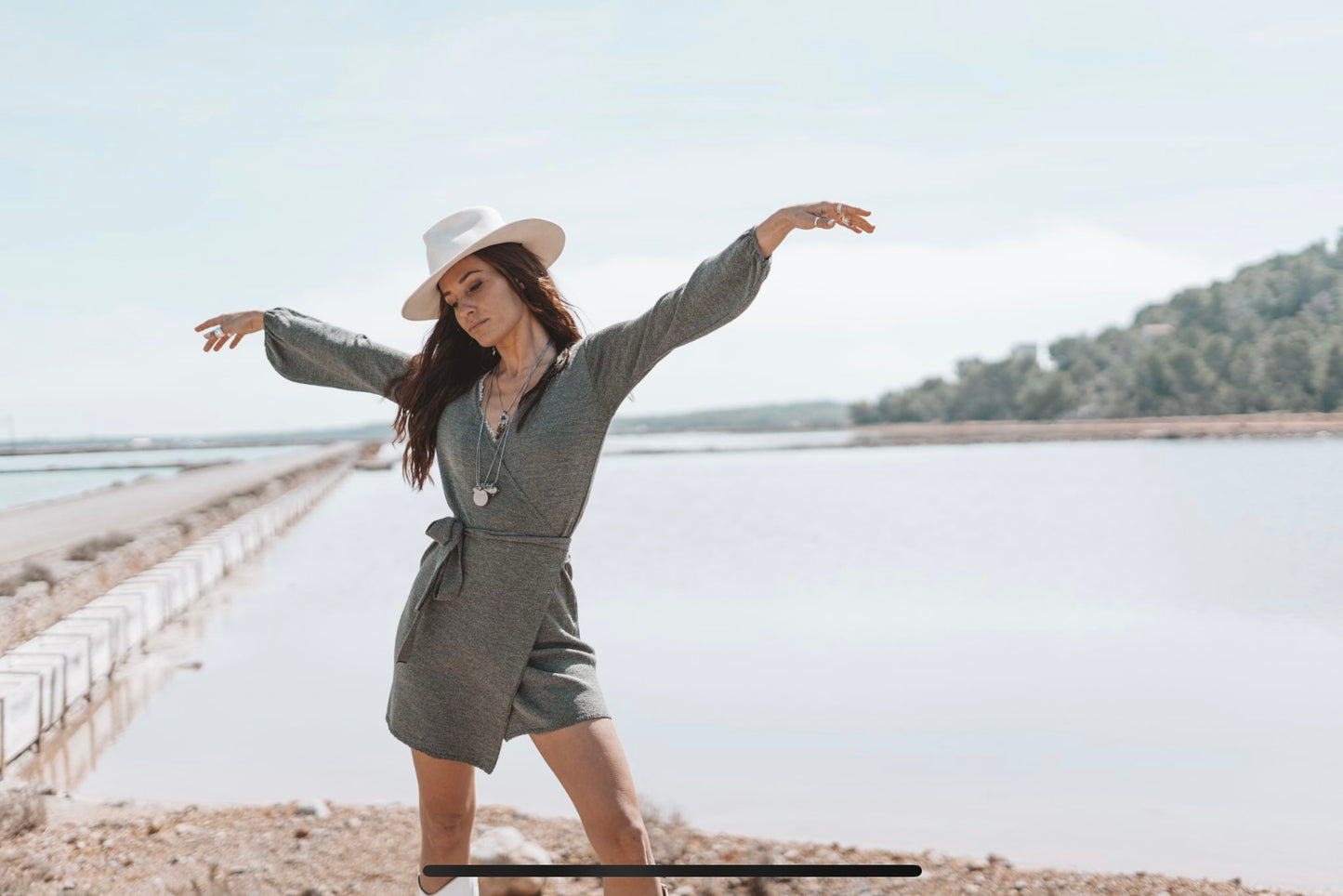Miya Wrap Dress Khaki