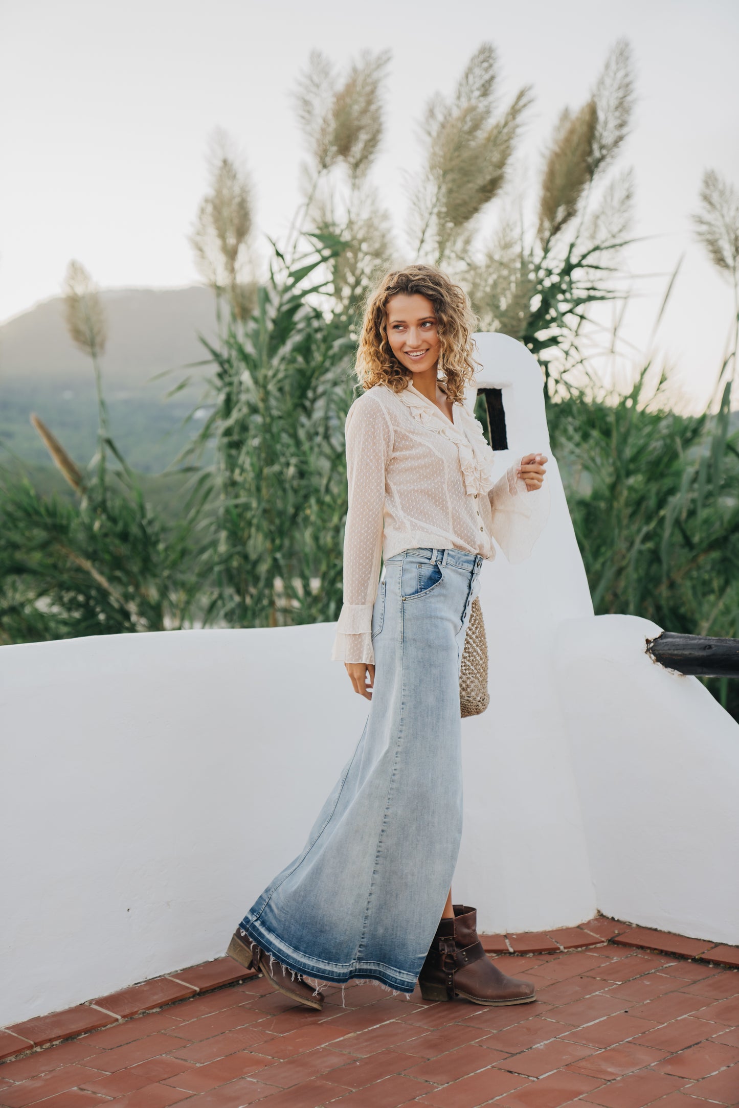 Long JEANS Skirt
