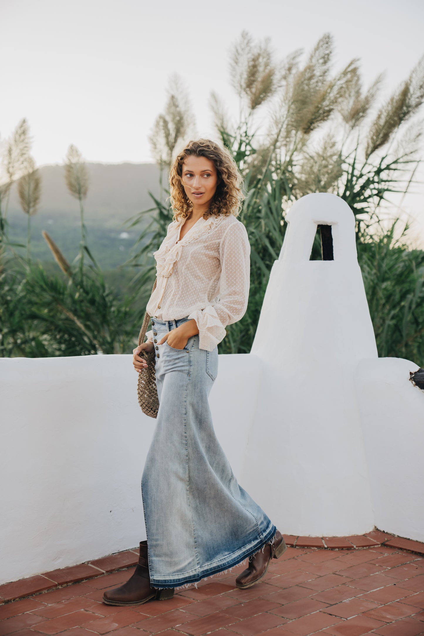 Long JEANS Skirt