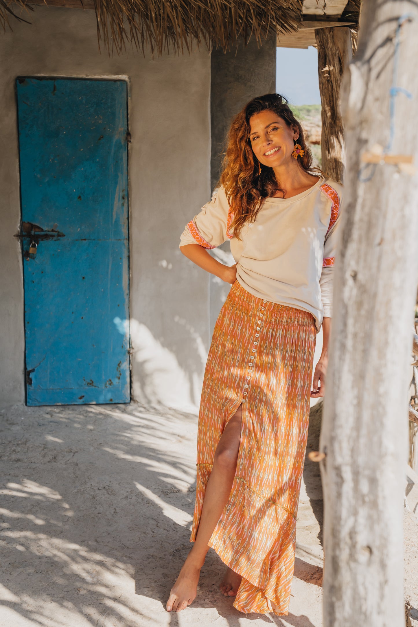 Long Skirt Sunny Ikat