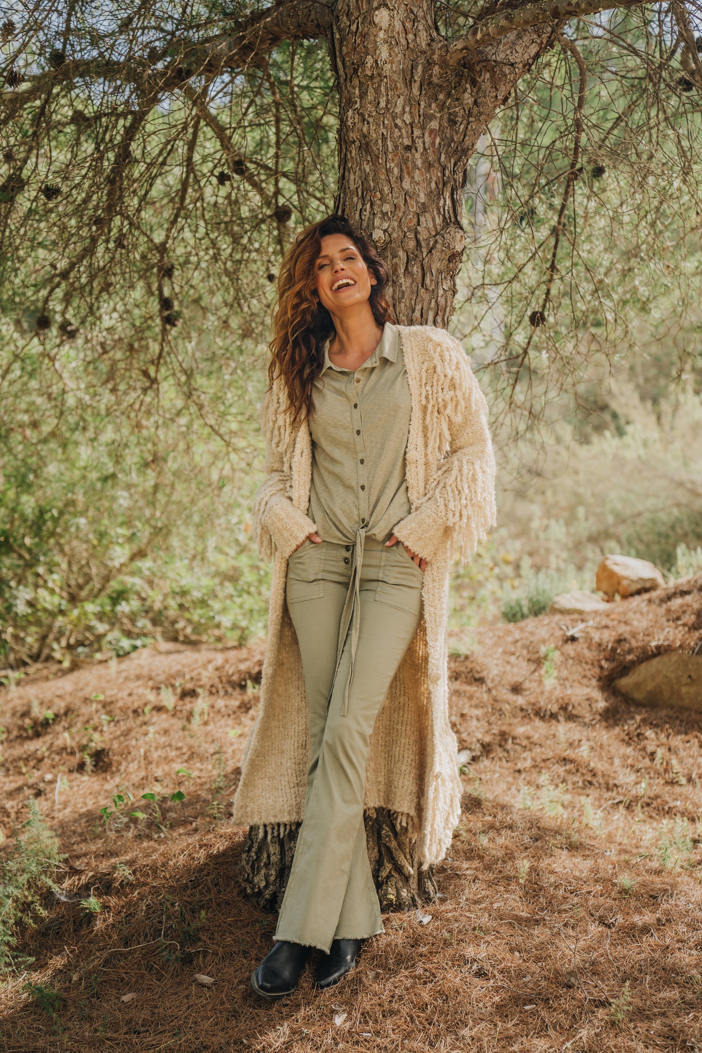 Long Fringed Cardigan CORAZON