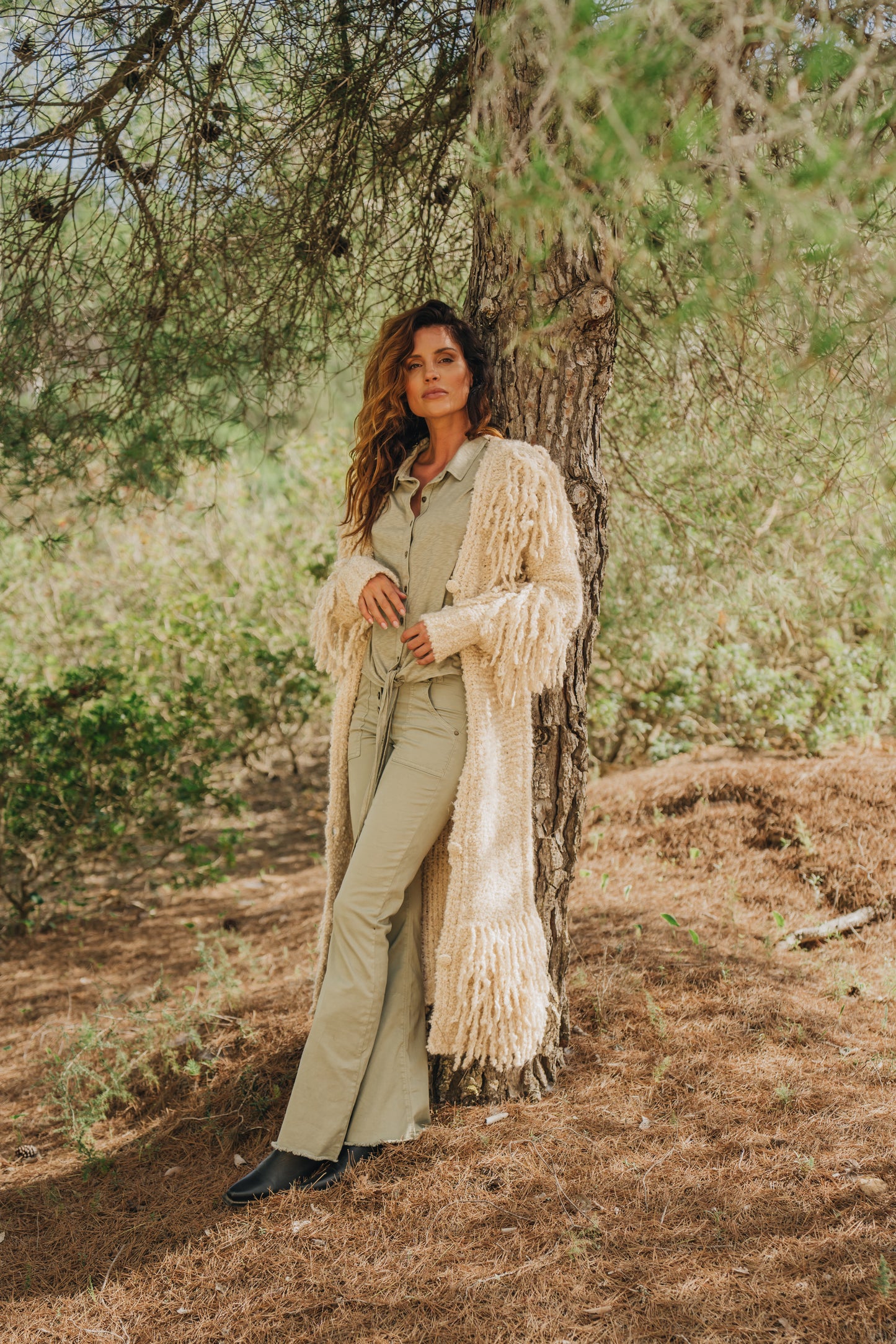 Long Fringed Cardigan CORAZON