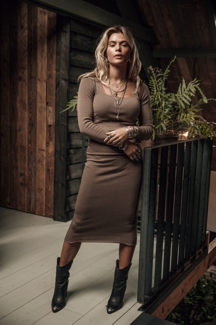 Evi Top -Ash Brown-