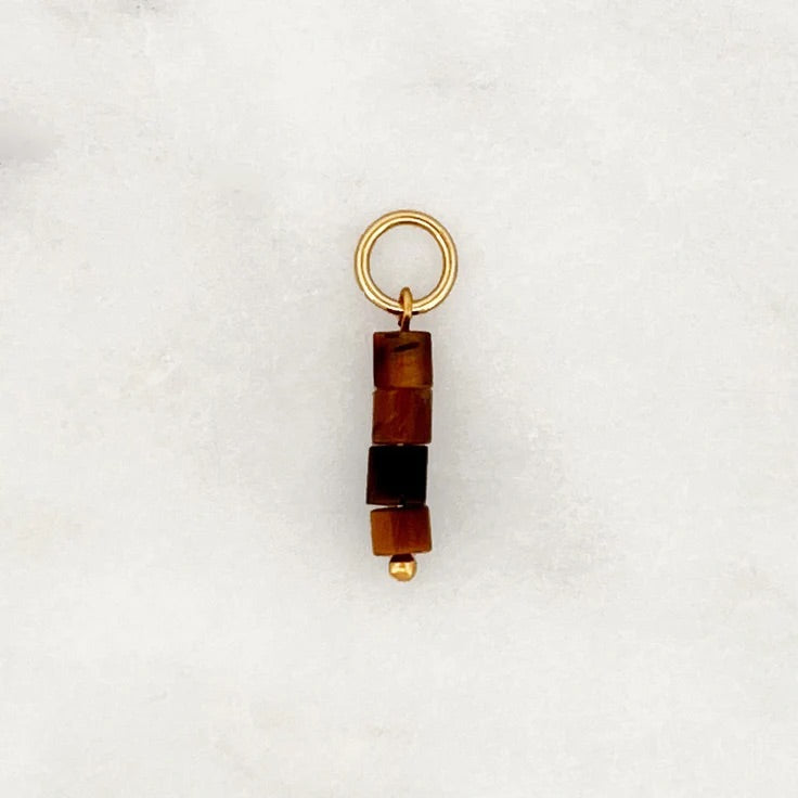 TIGER EYE BEADS Charm