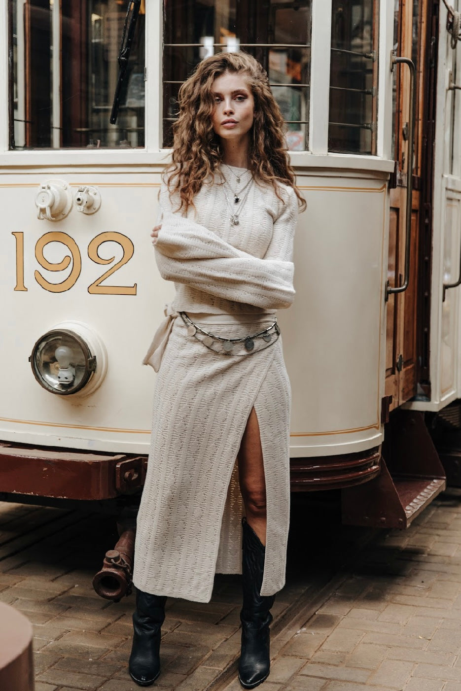 Adina Knitted Wrapped Skirt