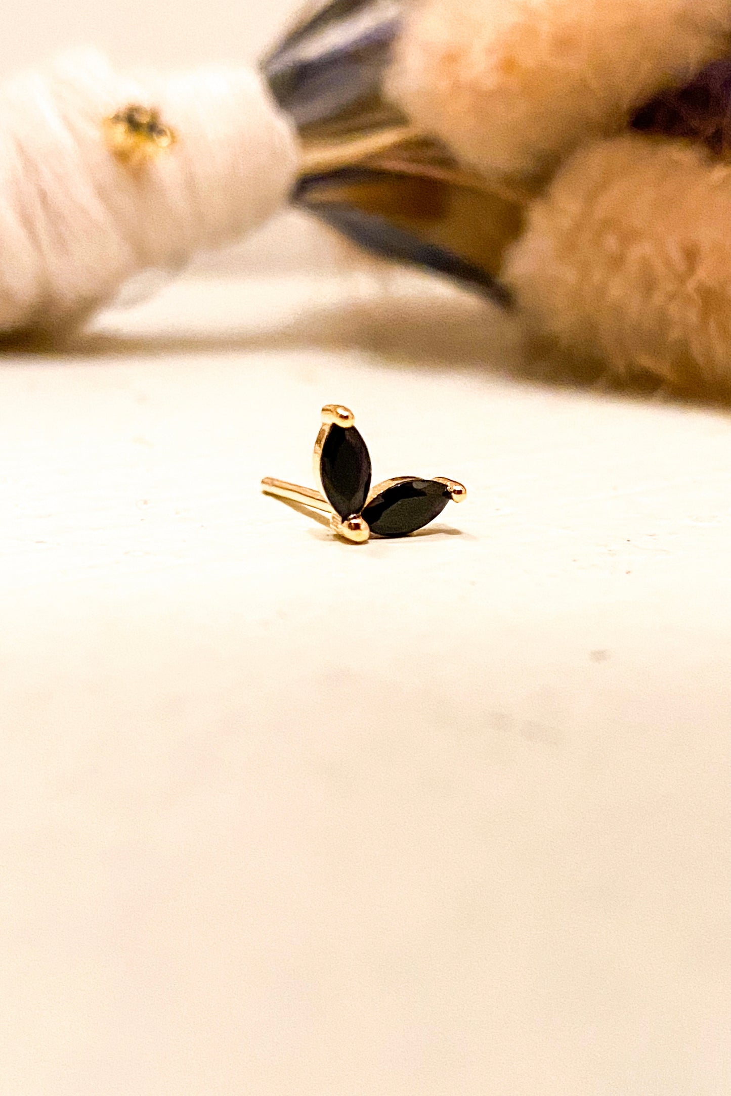 Oorring Black Leaf