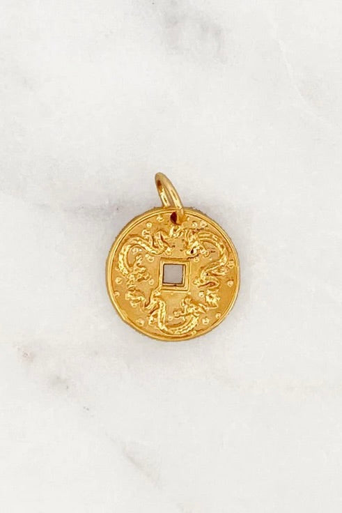 FORTUNE DRAGON COIN Charm