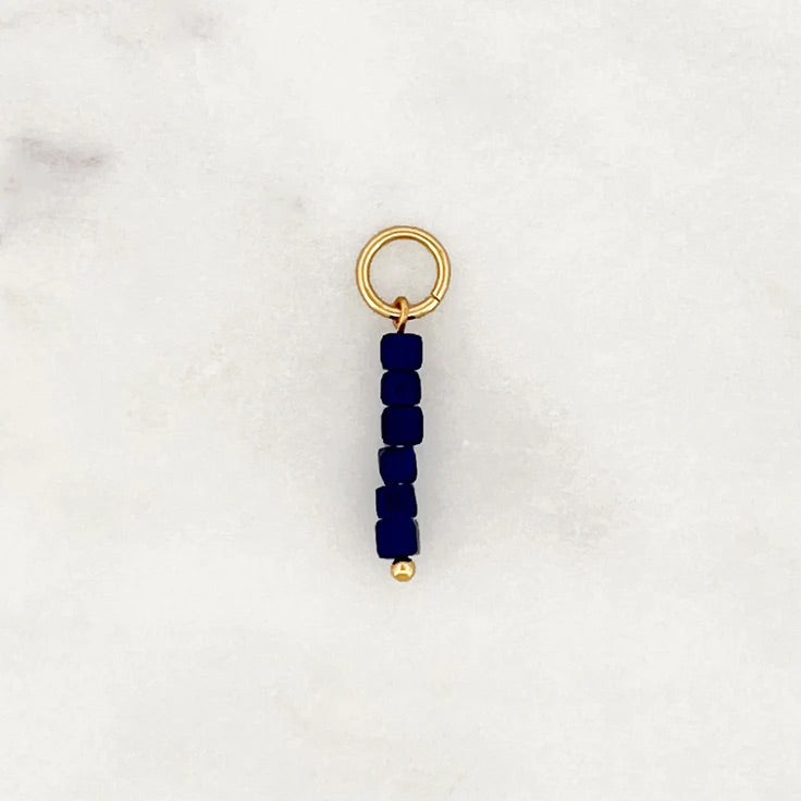 ROYAL BLUE CUBES Charm