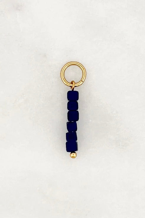 ROYAL BLUE CUBES Charm