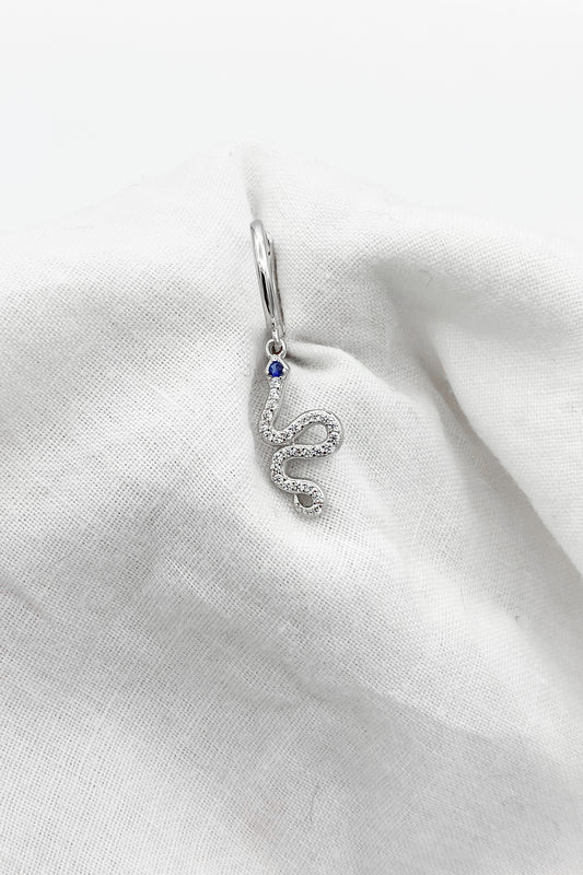Blue Eyed Snake Zilver