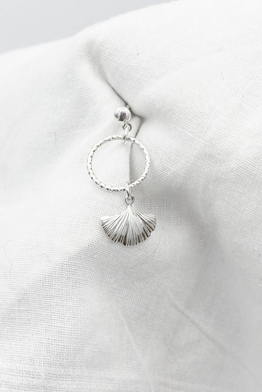Oorring FLATSHELL/SILVER per stuk