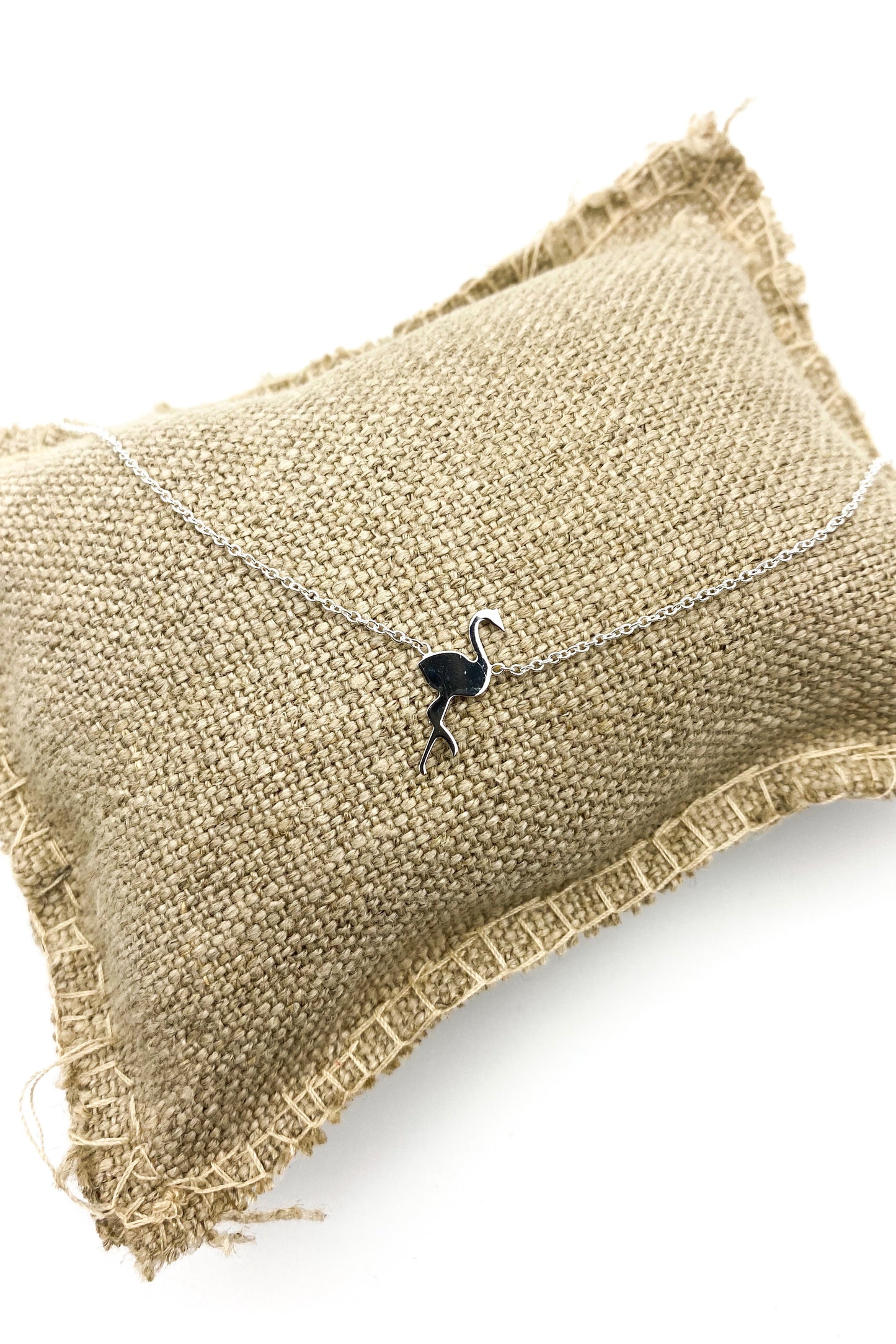 Flamingo - Necklace Silver