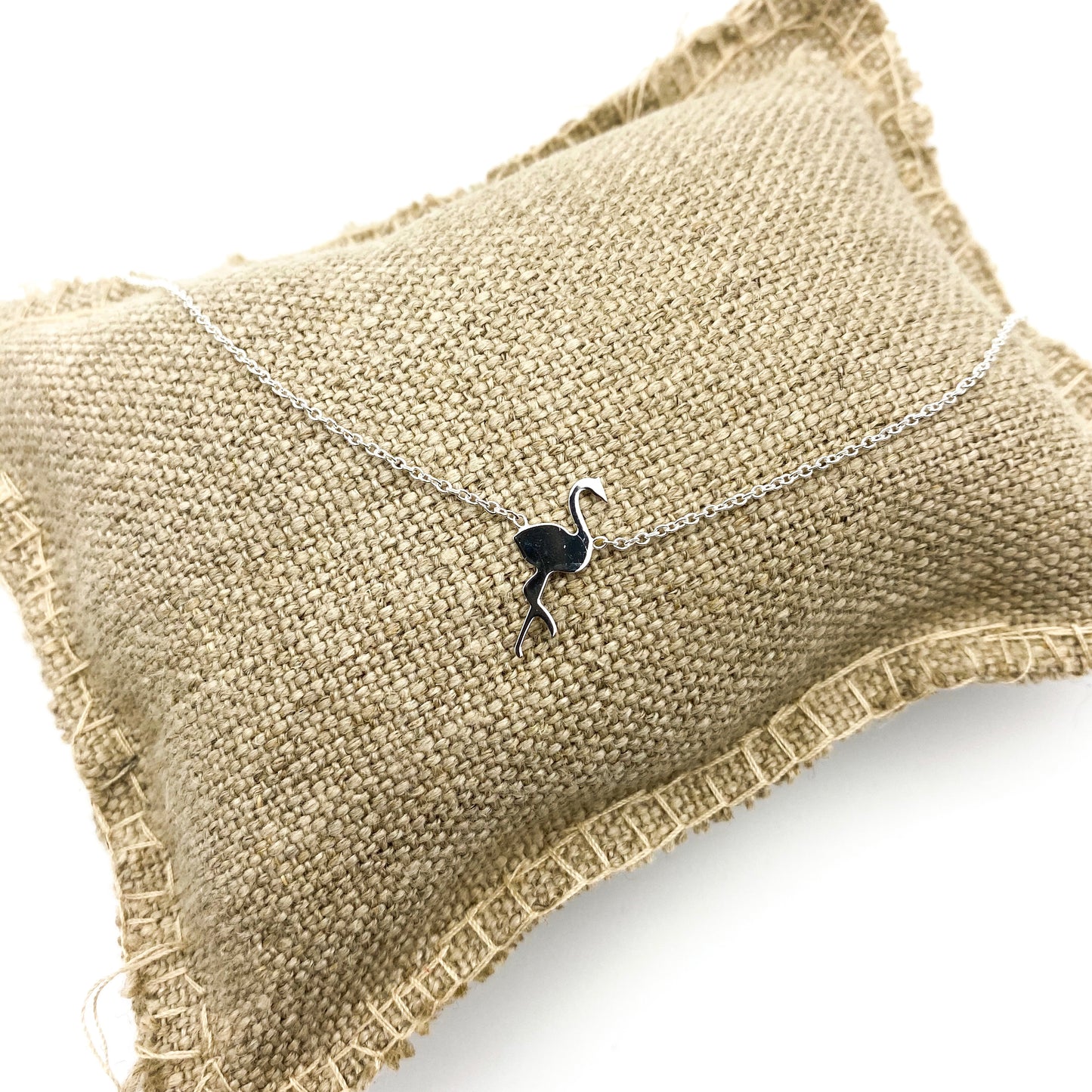 Flamingo - Necklace Silver