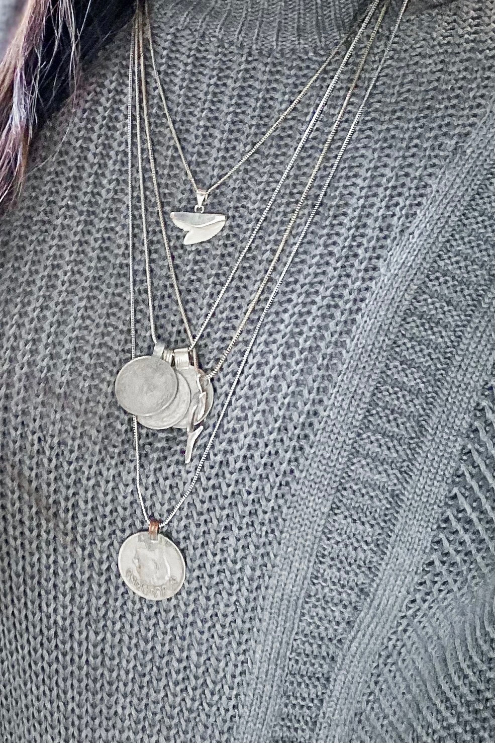 Rosalie Coin Necklace 65 cm