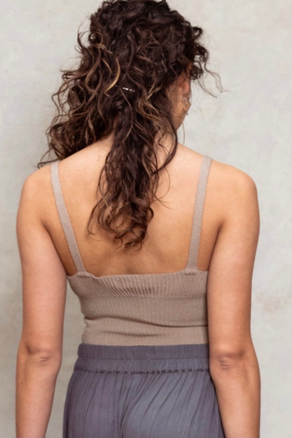 Fierce Tank Top - Beige -