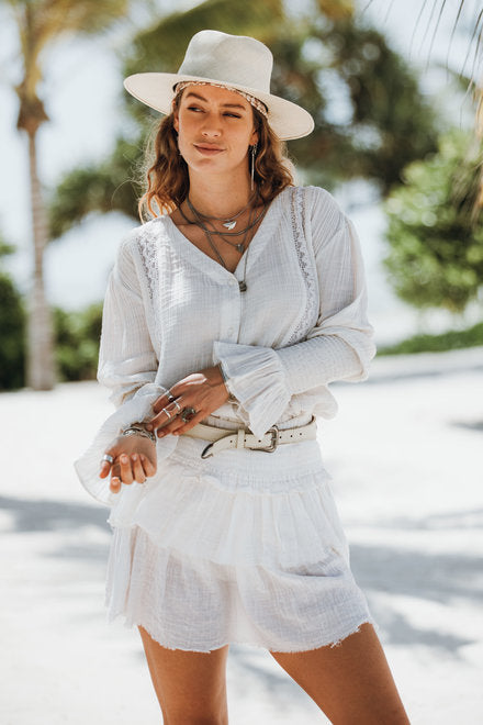 Lúa Ruffle rok gecombineerd met Nani blouse van Moost Wanted