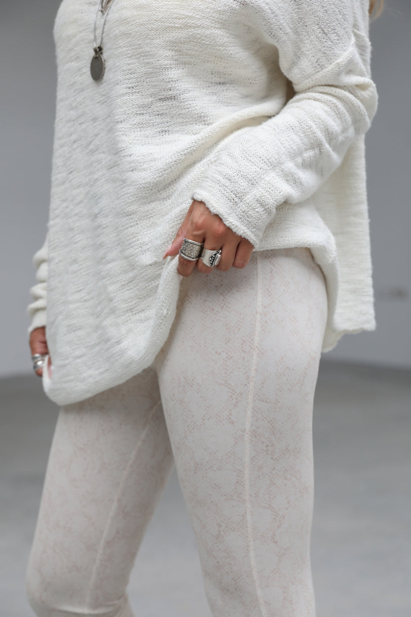 Cosmos Legging Snake soft Beige