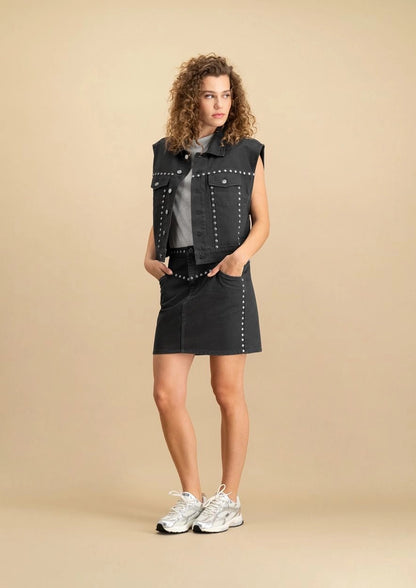Coco Skirt Washed Nero