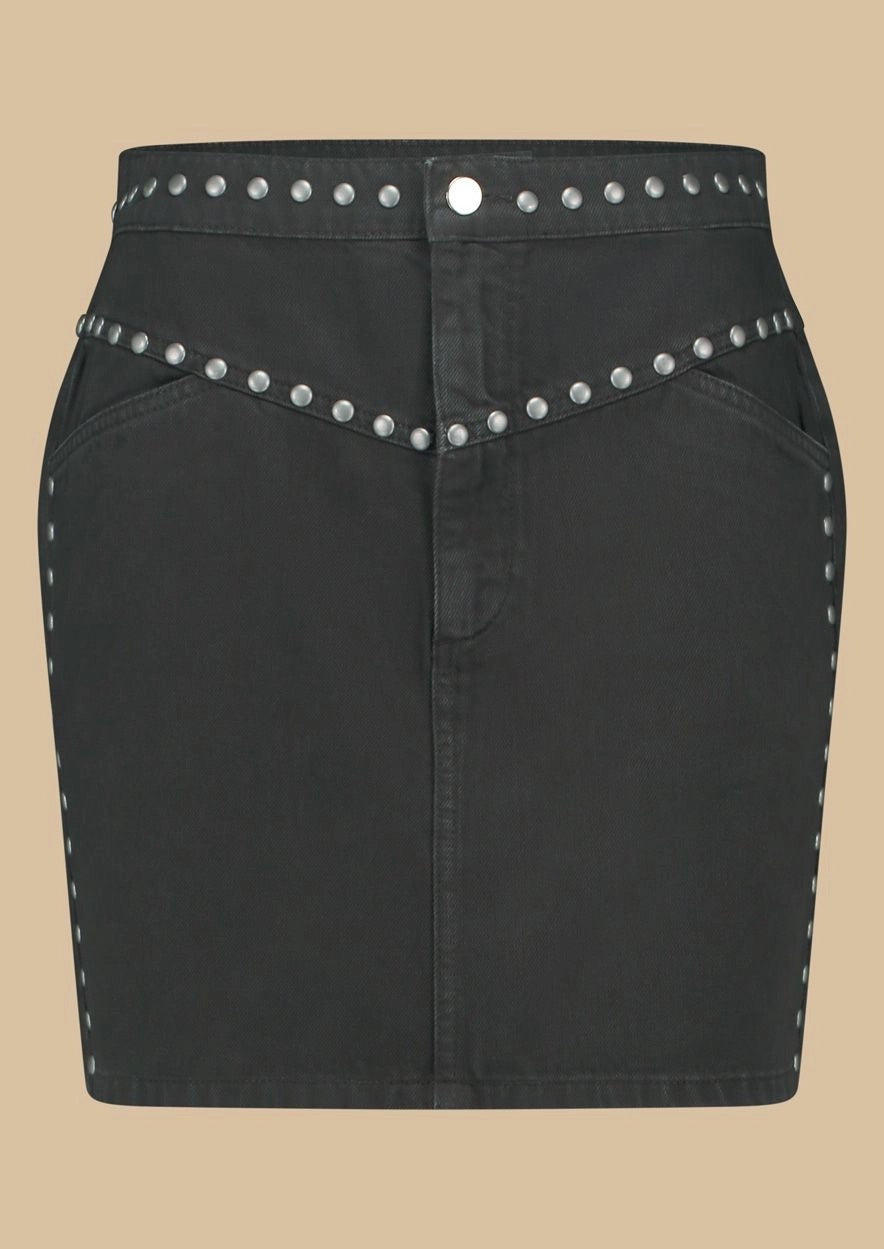 Coco Skirt Washed Nero