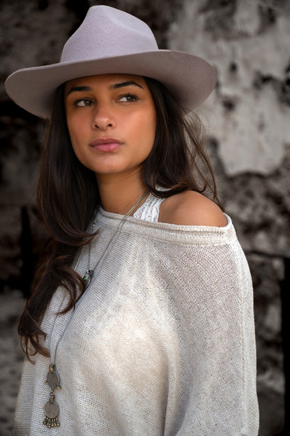 Milou Boxy Top Light Beige
