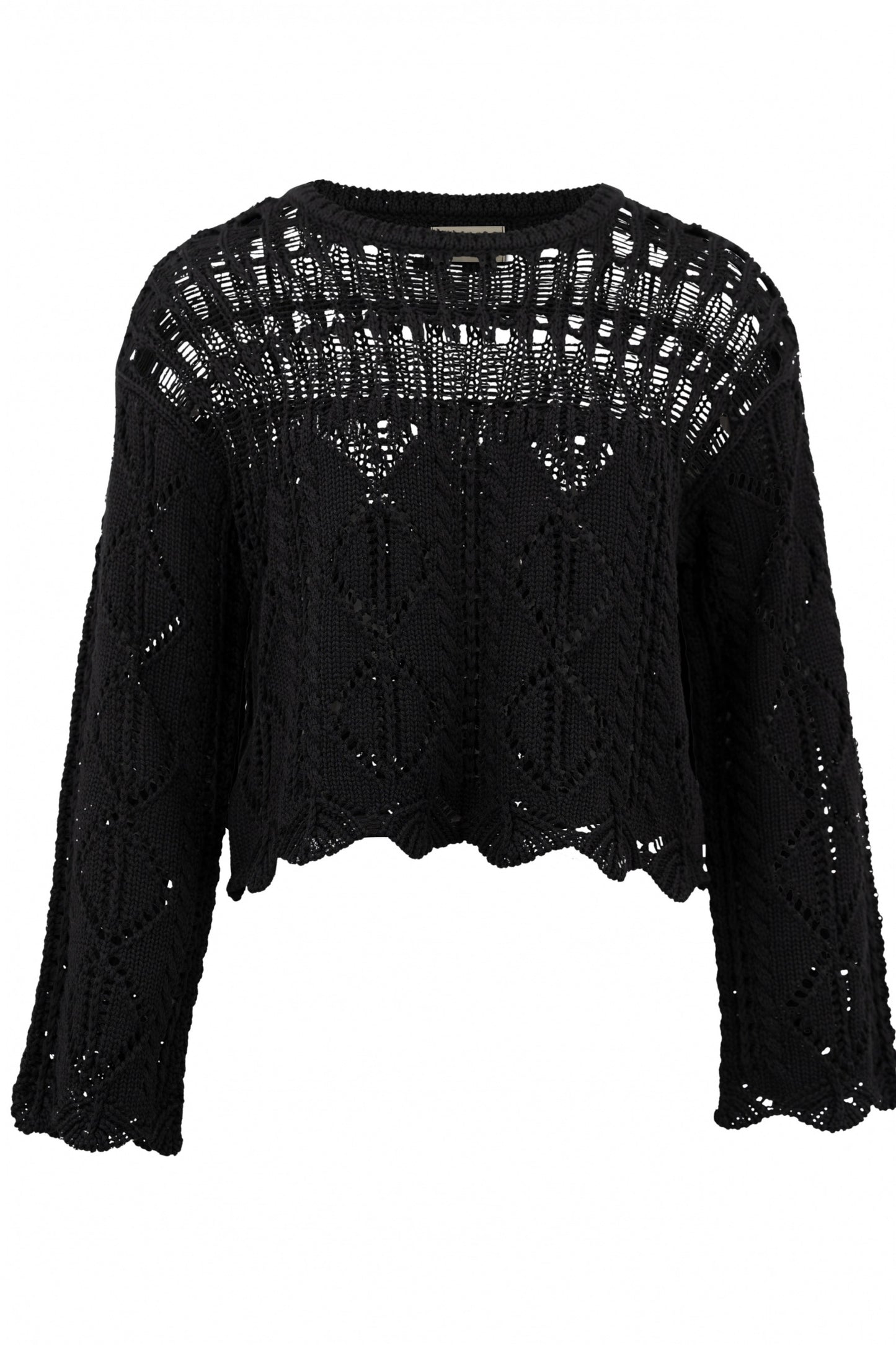 Alaya Ajour Knit Black