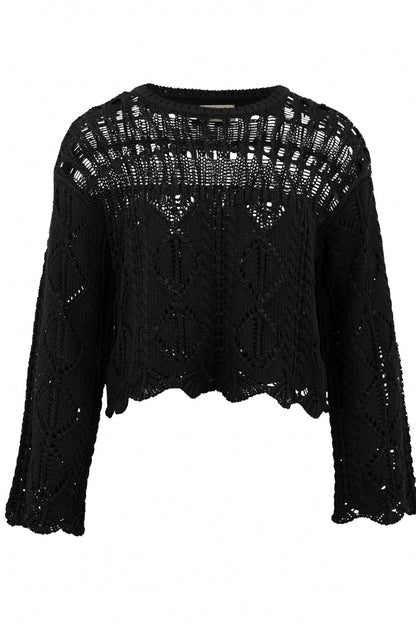 Alaya Ajour Knit Black