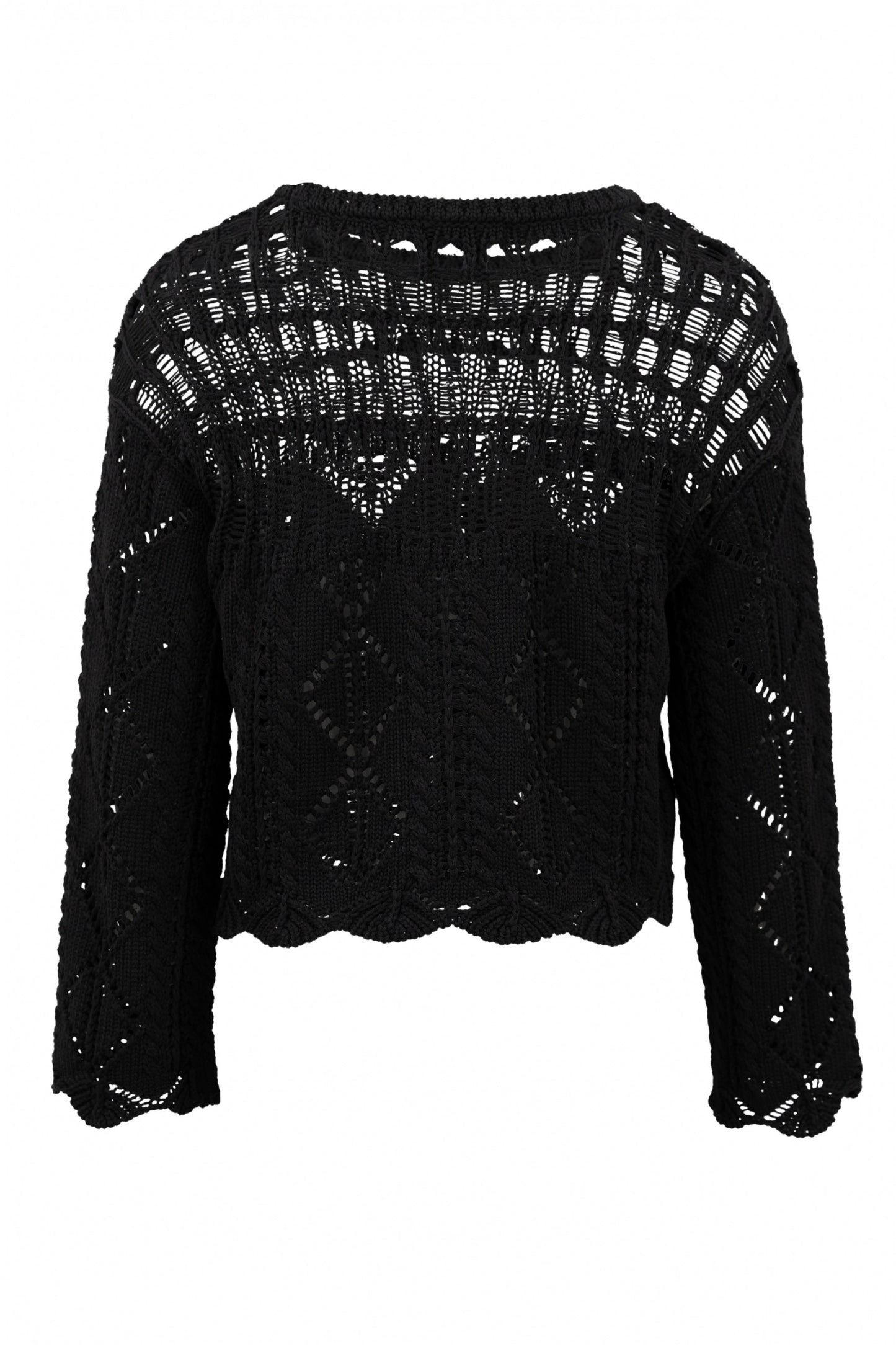 Alaya Ajour Knit Black