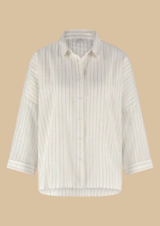 Rory Blouse Natural Stripe